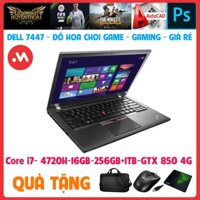 Laptop Dell Inspiron 7447 - i7 4720H, laptop cũ chơi game cơ bản đồ họa - Hàng nhập khẩu USA