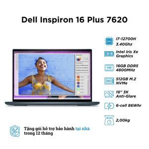 Laptop Dell Inspiron 7620 - Intel Core i7-12700H, 16GB RAM, SSD 512GB, Intel Iris Xe Graphics, 16 inch
