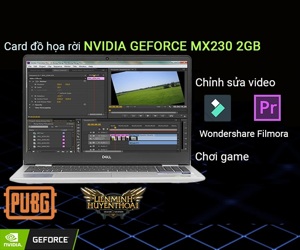 Laptop Dell Inspiron N5593 N5I5402W - Intel Core i5-1035G1, 4GB RAM, SSD 128GB + HDD 1TB, Nividia Geforce MX230 2GB GDDR5, 15.6 inch