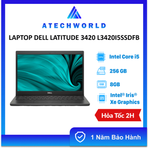 Laptop Dell Latitude 3420 L3420I5SSDF - Intel Core i5-1135G7, 8GB RAM, SSD 256GB, Intel Iris Xe Graphics, 14 inch
