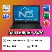 Laptop Dell Latitude 3470 (Intel Core i5-6200U/RAM 8GB/SSD 256GB/14 inch HD)
