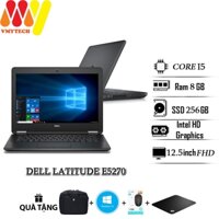 Laptop Dell Latitude 5270, E5270 cấu hình cao zin 99%, Core i5, Ram 8gb, ổ cứng SSD 256, màn 12.5 HD, laptop zin cao cấp