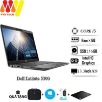 Laptop Dell Latitude 5300 cấu hình cao, Core i5 8250U, Ram 8GB, SSD 256GB, Màn 13.3HD, Tặng kèm chuột không dây, lót,cặp