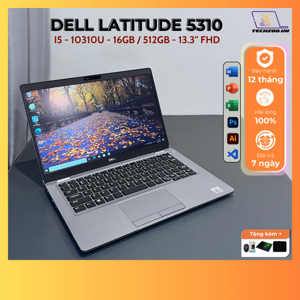 Laptop Dell Latitude 5310 - Intel Core i5-10310U, 16GB RAM, SSD 256GB, Intel UHD Graphics, 13.3 inch