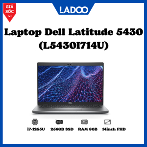 Laptop Dell Latitude 5430 L5430I714U3Y - Intel core i7-1255U, 8GB RAM, SSD 256GB, Intel Iris Xe Graphics, 14 inch