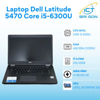 Laptop Dell Latitude 5470 Core i5-6300U, Ram 4GB, SSD 120GB, Màn hình 14″ HD