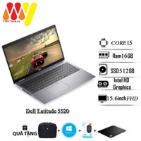 Laptop Dell Latitude 5520 cấu hình mạnh mẽ, Core i5-1145G7, Ram 16GB, SSD 512GB, Màn hình 15.5inch Full HD, zin lướt 99%