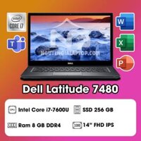 Laptop Dell Latitude 7480 (Intel Core i7-7600U/ Ram 8GB DDR4/ SSD 256GB/ 14″ FHD Cảm ứng)