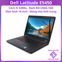 Laptop Dell Latitude E5450 màn 14 inch - Core i5 5200u ram 8G 256G SSD