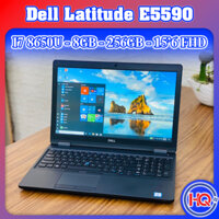 Laptop Dell Latitude E5590 Likenew Core i7-8650U, Ram 8GB, SSD 256GB, Màn 15.6 inch FHD
