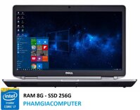 Laptop Dell Latitude E6430 Core i7 3520M Ram 8G SSD 256G 14in Chơi Game Đồ họa- Hàng nhập khẩu- Tặng Balo chuột không dây