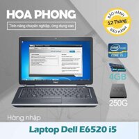 Laptop Dell Latitude E6520 Core i5 2520 /4G/HDD 250G/ VGA HD/Màn 15.6inch - Hàng nhập khẩu