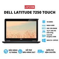 LAPTOP Dell Latitude E7250, Ram 8GB, SSD 128GB, I5-5300U, 12.5 inch FHD IPS cảm ứng , GIÁ RẺ VÔ ĐỊCH, BẢO HÀNH 12 THÁNG