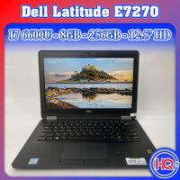 Laptop Dell Latitude E7270 Siêu Mỏng Core i7-6600U, Ram 8GB, SSD 256GB, Màn 12,5 inch HD+