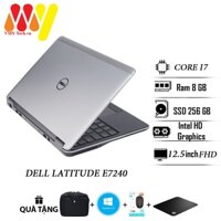 Laptop Dell Latitude 7240,E7240 siêu mỏng nhẹ cấu hình cao,Core i7, Ram 8gb, ổ cứng SSD 256gb,màn 12.5HD,laptop lướt 99%