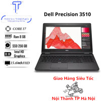 Laptop Dell Precision 3510 màn hình 15.6 FullHD, cạc màn hình VGA rời, Core i7-6820HQ, Ram 8gb, ổ cứng SSD 256gb