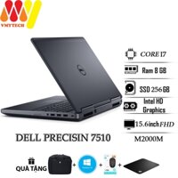 Laptop Dell Precision 7510 cấu hình cực mạnh, Core i7, Ram 8gb, ổ cứng SSD 256gb, Cạc VGA M2000M, màn 15.6 FHD lướt 99%