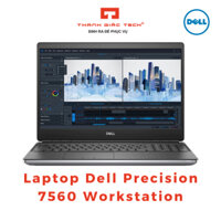 Laptop Dell Precision 7560 Workstation Core i7 11850H 2.5Ghz/ RAM 32GB/ SSD 512GB/ NVIDIA RTX A2000 4GB GDDR6/ 15.6FHD