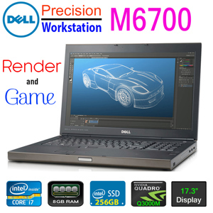 Laptop Dell Precision M6700 - Intel Core i5-3320M 2.6GHz, 2GB RAM, 320GB HDD, VGA ATI FirePro M6000, 17.3 inch