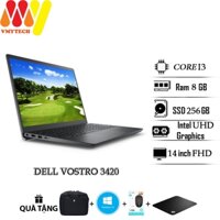Laptop Dell Vostro 3420 mới 100% fullbox, cấu hình cao, Core i3, Ram 8gb, ổ cứng SSD 256gb, màn hình sắc nét 14 inch FHD