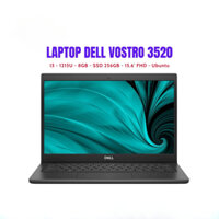 Laptop Dell Vostro 3520 i3, 8GB RAM, 256GB SSD, 15.6 inch, Ubuntu, Đen - Bảo Hành 12 Tháng