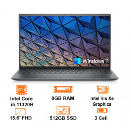 Laptop Dell Vostro 5510 70270646 - Intel core i5-11320H, 8GB RAM, SSD 512GB, Intel Iris Xe Graphics, 15.6 inch