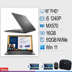 Laptop Dell Vostro 5620 VWXVW - Intel Core i5-1240P, 16GB RAM, SSD 512GB, Nvidia GeForce MX570 2GB DDR6, 16 inch