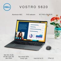 Laptop Dell Vostro 5620 P117F001AGR  Intel Core i7  1260P  16GB  512GB SSD PCIe  16.0 inch Full HD  Win 11  Office 2021  Finger  LED KEY  Hàng chính hãng