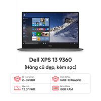Laptop Dell XPS 13 9360 / I5-8250U / 8GB RAM / 256GB SSD / Màn 13.3 inch FHD / Kèm sạc - Hàng cũ đẹp | Giá rẻ, trả góp 0%