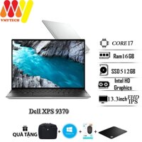 Laptop Dell XPS 9370 dành cho văn phòng, Core i7-8650U, Ram 16GB, ổ cứng SSD 512GB,màn hình 13.3inch Full HD IPS cực nét