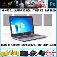 laptop đồ họa thiết kế HP EliteBook 650 G1 core i5 4300M laptop cũ chơi game cơ bản