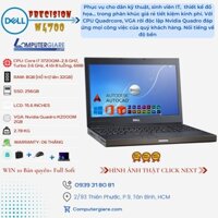 ▧Laptop độ họa, thiết kế... Dell Precision M4700 i7 3720MQ RAM 8GB SSD 256GB VGA rời 2GB màn 15.6