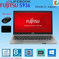 Laptop Fujitsu Lifebook S936 Core i5-6200U, 8gb ram,256gb SSD, 13.3inch Full HD IPS Vỏ nhôm