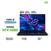 Laptop Gaming Asus ROG Flow X16 GV601VV-NF044W (i9-13900H, RTX 4060 8GB, RAM 16GB DDR5, SSD 1TB, 16 Inch QHD+ 240Hz Touch, Bút cảm ứng)