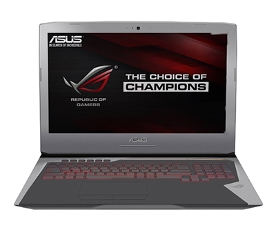 Laptop gaming Asus ROG G752VM-GC066T - Intel Skylake i7-6700HQ, RAM 32GB, SSD 256GB + HDD 1TB, Intel VGA NVIDIA GeForce, 17.3 inch