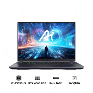 Laptop Gaming Gigabyte Aorus 16X X6LAG - Intel Core i7-14650HX, RAM 16GB, SSD 1TB, Nvidia GeForce RTX 4070 GPU 8GB GDDR6, 16 inch