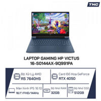 Laptop Gaming HP Victus 16-s0144AX-9Q991PA Ryzen 5-7640HS/ 32GB/ 512GB/ RTX 4050 6GB/16.1 Inch FHD/ Win11/ Blue