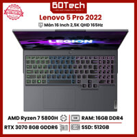 Laptop Gaming LEGION 5 PRO (2021) RYZEN 7-5800H RAM 16G SSD 512G  RTX 3070 MÀN 16" 2,5K 165HZ