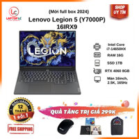 Laptop Gaming Lenovo Legion 5 (Y7000P) 16IRX9 {Core i7-14650HX / 16G / SSD 1T / RTX 4060 8GB / 16inch, 2.5K, 165Hz}