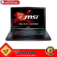 Laptop Gaming MSI GV72 Core i7 7700HQ/ RAM 8GB/ SSD 128GB + HDD 1TB/ GTX 1050 Ti 4GB GDDR5