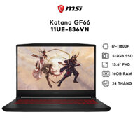 Laptop (Gaming) MSI Katana GF66 11UE-824VN (836VN),  I7-11800H, 512GB, 64GB, RTX3060 6GB, 15.6" FHD - Ship hỏa tốc