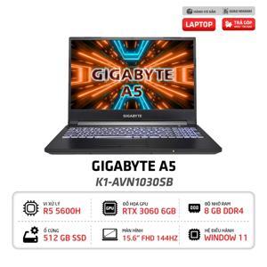 Laptop Gigabyte A5 K1-AVN1030SB - AMD Ryzen 5 5600H, 8GB RAM, SSD 512GB, Nvidia GeForce RTX 3060 6GB GDDR6, 15.6 inch