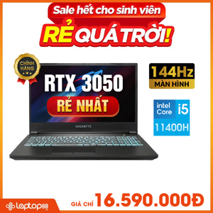 Laptop Gigabyte G5 GD-51VN123SO - Intel Core i5-11400H, 16GB RAM, SSD 512GB, Nvidia GeForce RTX 3050 4GB GDDR6, 15.6 inch