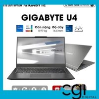 Laptop Gigabyte U4 UD 50S1823SO (Silver) | i5-1155G7 Gen 11th | 16GB DDR4 | SSD 512GB PCle | VGA Onboard | 14.1 FHD IPS