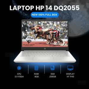 Laptop HP 14-DQ2055 - Intel core i3-1115G4, 4GB RAM, SSD 256GB, Intel UHD Graphics, 14 inch