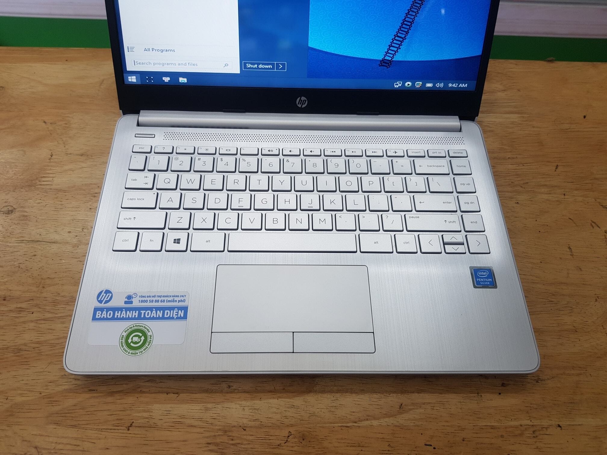 Laptop HP 14s-cf0096TU 6ZF41PA - Intel Pentium Silver N5000, 4GB RAM, HDD 1TB, Intel UHD Graphics 605, 14 inch