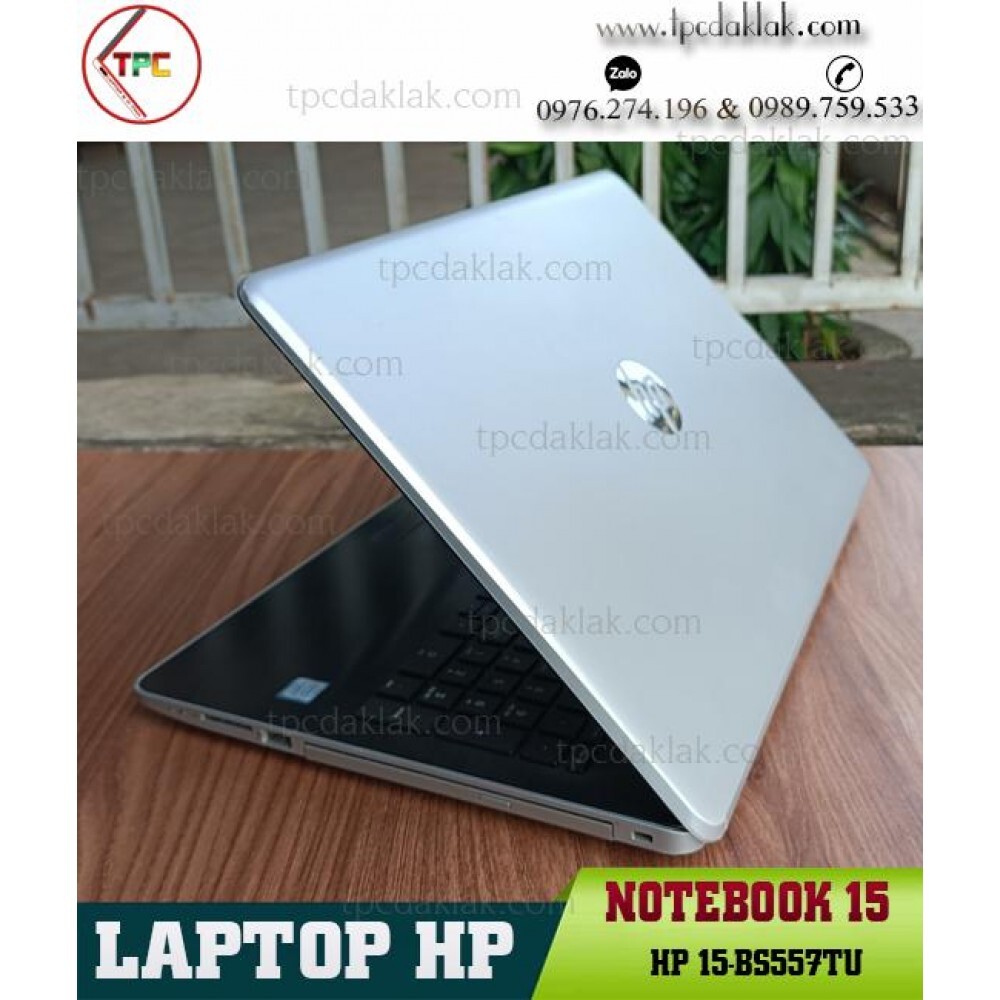 Laptop HP 15-bs557TU 2GE40PA - Intel Core i3-7100U, RAM 4GB, HDD 1TB, Intel HD Graphics, 15.6 inch