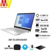 Laptop HP 15-DW3363ST mới fullbox 100%, cấu hình cao Core i3, Ram 8gb, ổ cứng SSD 256gb, màn 15.6 FullHD, laptop cao cấp