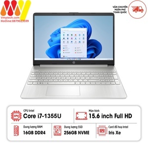 Laptop HP 15-DY5097NR 12th Gen Intel Core i7-1255U, 16GB RAM, SSD 256GB, Intel Iris Xe Graphics, 15.6 inch