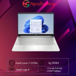 Laptop HP 15-EF1300WM - AMD Ryzen 3-3250U, 4GB RAM, SSD 128GB, AMD Radeon Graphics, 15.6 inch